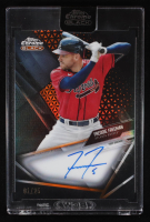 Freddie Freeman 2021 Topps Chrome Black Autographs Orange Refractors #CBAFF #01/25 at PristineAuction.com