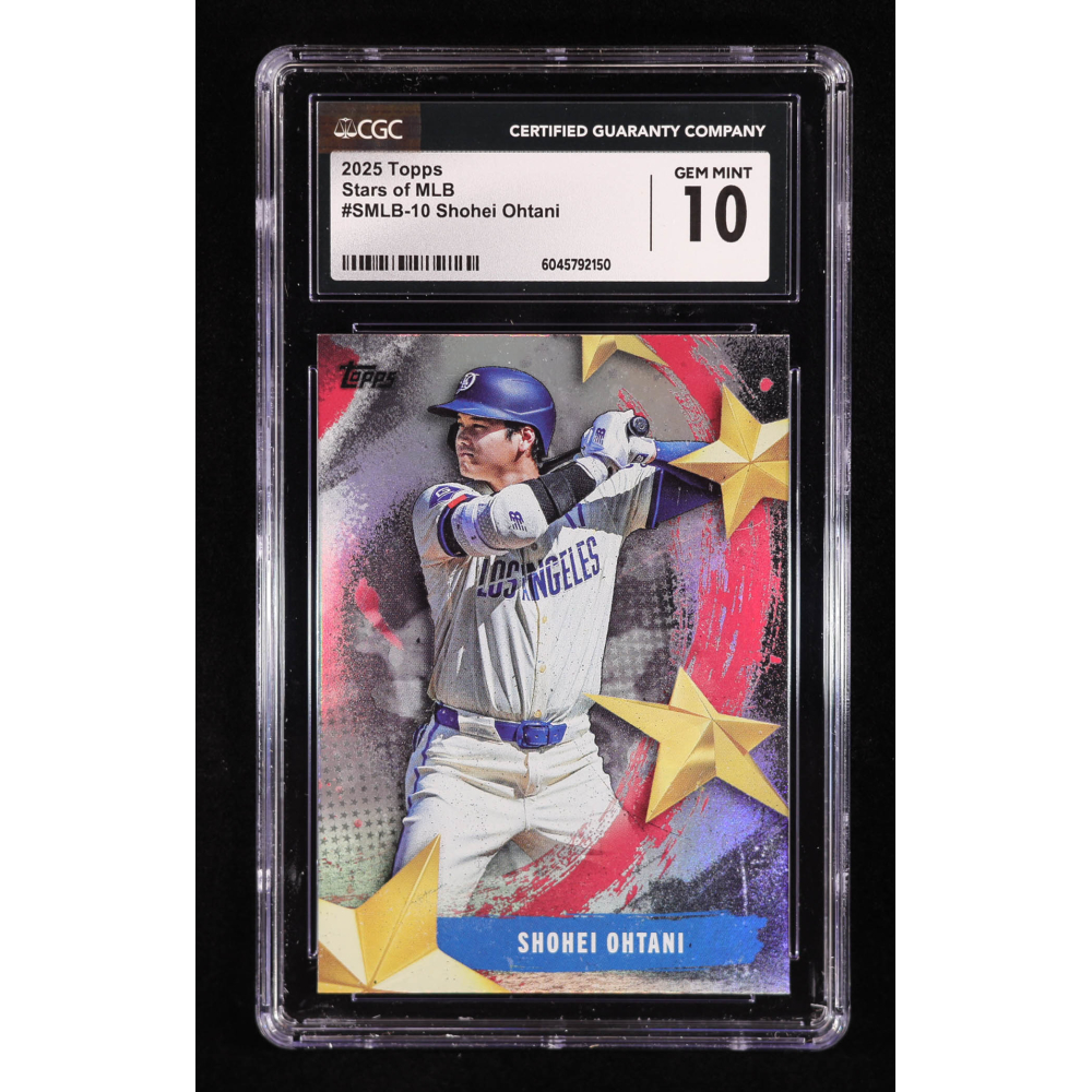 Shohei Ohtani 2025 Topps Stars of MLB #SMLB10 (CGC 10) at PristineAuction.com