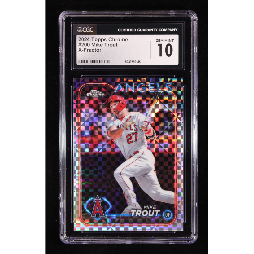 Mike Trout 2024 Topps Chrome X-fractors #200 (CGC 10) at PristineAuction.com