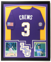 Dylan Crews Signed Custom Framed Jersey Display (JSA) at PristineAuction.com