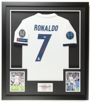 Cristiano Ronaldo Signed Custom Framed Jersey Display (Beckett) at PristineAuction.com