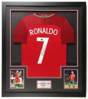 Cristiano Ronaldo Signed Custom Framed Jersey Display (Beckett) at PristineAuction.com