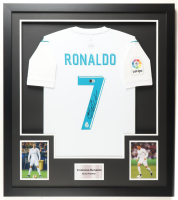 Cristiano Ronaldo Signed Custom Framed Jersey Display (Beckett) at PristineAuction.com