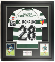Cristiano Ronaldo Signed Custom Framed Jersey Display (Beckett) at PristineAuction.com