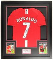Cristiano Ronaldo Signed Custom Framed Jersey Display (Beckett) at PristineAuction.com