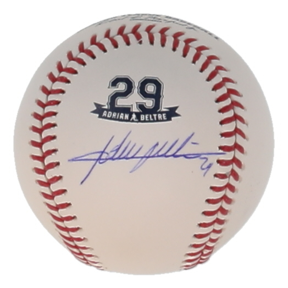 Adrian Beltre Signed OML Commemorative Retirement Logo Baseball (JSA & USA SM) at PristineAuction.com