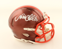 Nick Chubb Signed Browns Flash Alternate Speed Mini Helmet (Beckett) at PristineAuction.com