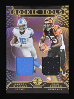 Chad Johnson / Jameson Williams RC 2022 Panini Illusions Rookie Idols Dual Memorabilia #4 at PristineAuction.com