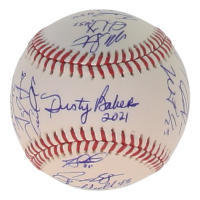 2021 Houston Astros OML Baseball Signed (13) With Jose Altuve, Carlos Correa, Alex Bregman, Yordan Alvarez (MLB) at PristineAuction.com