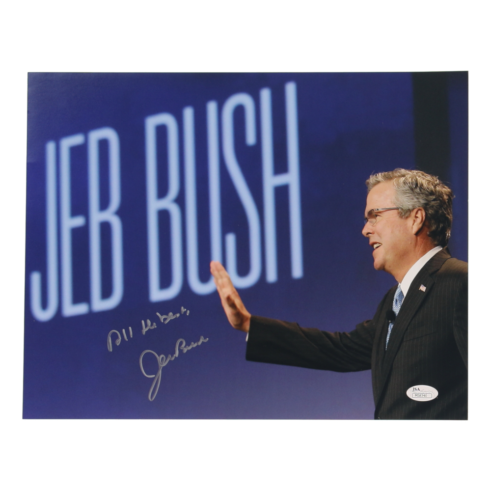 Jeb Bush Signed 11x14 Photo Inscribed "All The Best" (JSA) at PristineAuction.com