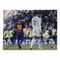 Lionel Messi & Cristiano Ronaldo Signed 12x16 Photo (Beckett) at PristineAuction.com
