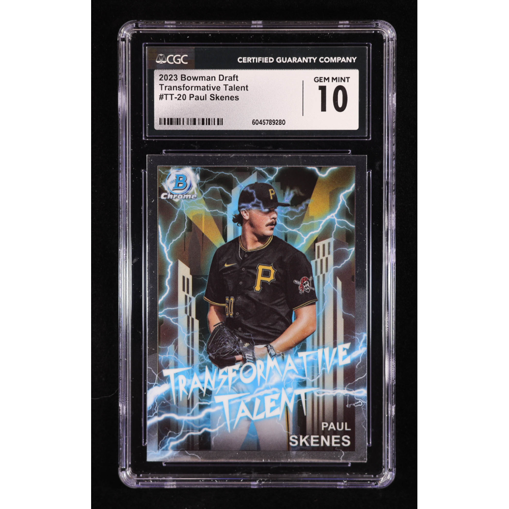 Paul Skenes 2023 Bowman Chrome Draft Transformative Talent #TT20 RC (CGC 10) at PristineAuction.com