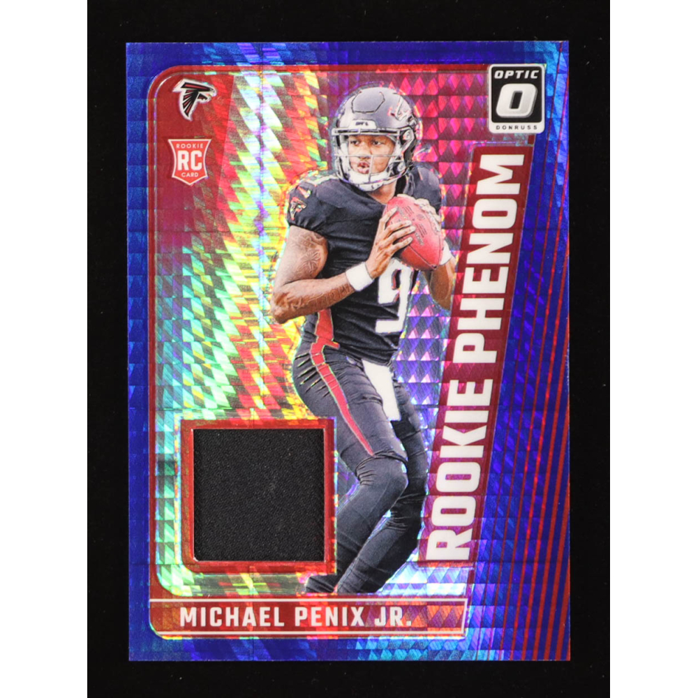 Michael Penix Jr. 2024 Donruss Optic Rookie Phenoms Blue Hyper #31 RC at PristineAuction.com