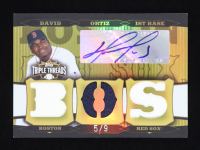 David Ortiz 2006 Topps Triple Threads Relic Autograph Gold #31 J-PT-J #5/9 at PristineAuction.com