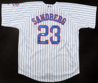 Ryne Sandberg Signed Cubs Majestic Authentic Jersey (JSA) at PristineAuction.com