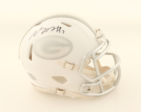 Davante Adams Signed Packers Ice Alternate Speed Mini Helmet (JSA) at PristineAuction.com