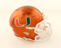 Edgerrin James Signed Miami Hurricanes Speed Mini Helmet (JSA) at PristineAuction.com