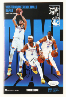 Shai Gilgeous-Alexander Signed Wester Conference Finals Game 1 Program (JSA) at PristineAuction.com