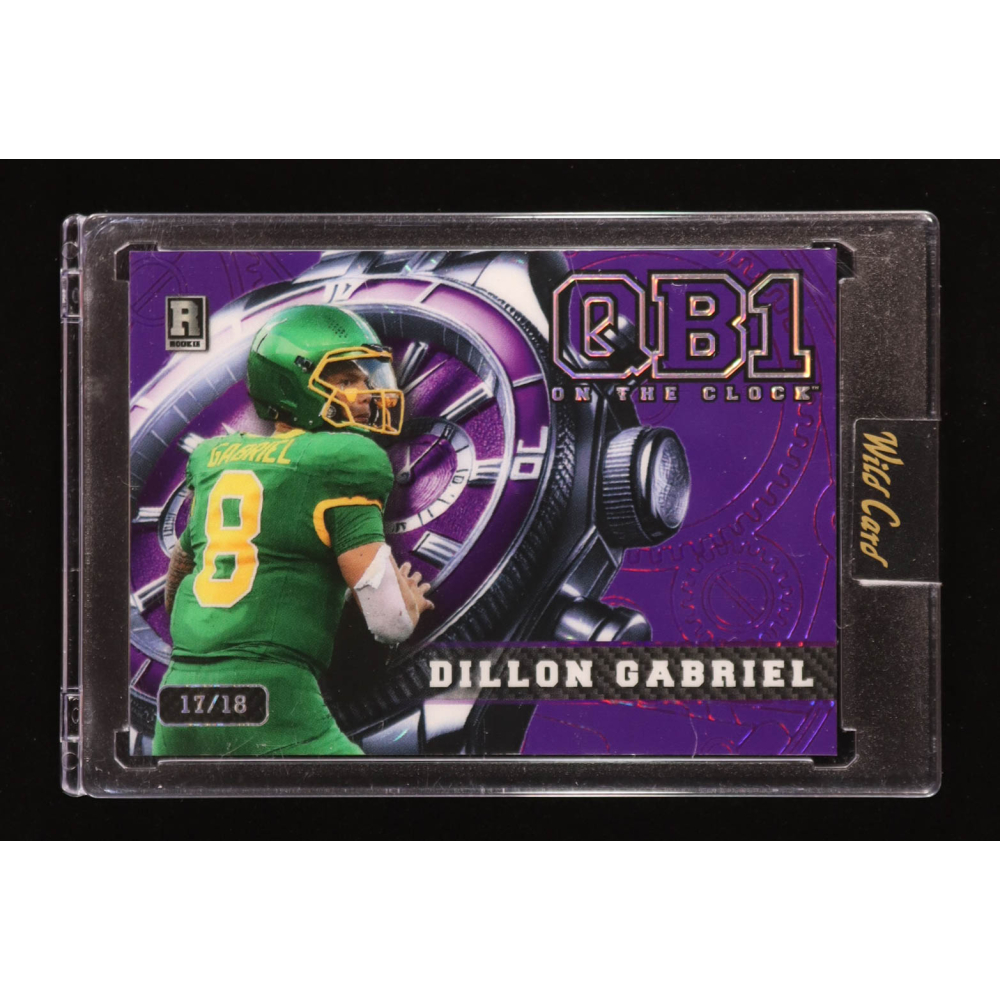 Dillon Gabriel 2024 Wild Card QB1 On The Clock Prismatic Purple #OCW-PL-DG3 #17/18 RC at PristineAuction.com