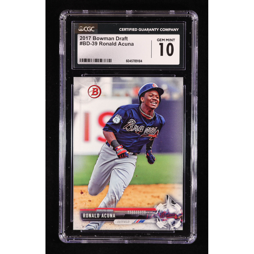 Ronald Acuna 2017 Bowman Draft #BD39 RC (CGC 10) at PristineAuction.com