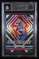 Shai Gilgeous-Alexander Signed 2018-19 Panini Prizm Emergent Prizms Silver #11 RC (BGS) at PristineAuction.com