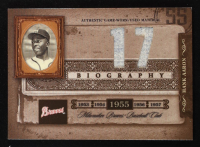 Hank Aaron 2005 Biography Hank Aaron HR Materials #17 Jersey-Jersey at PristineAuction.com