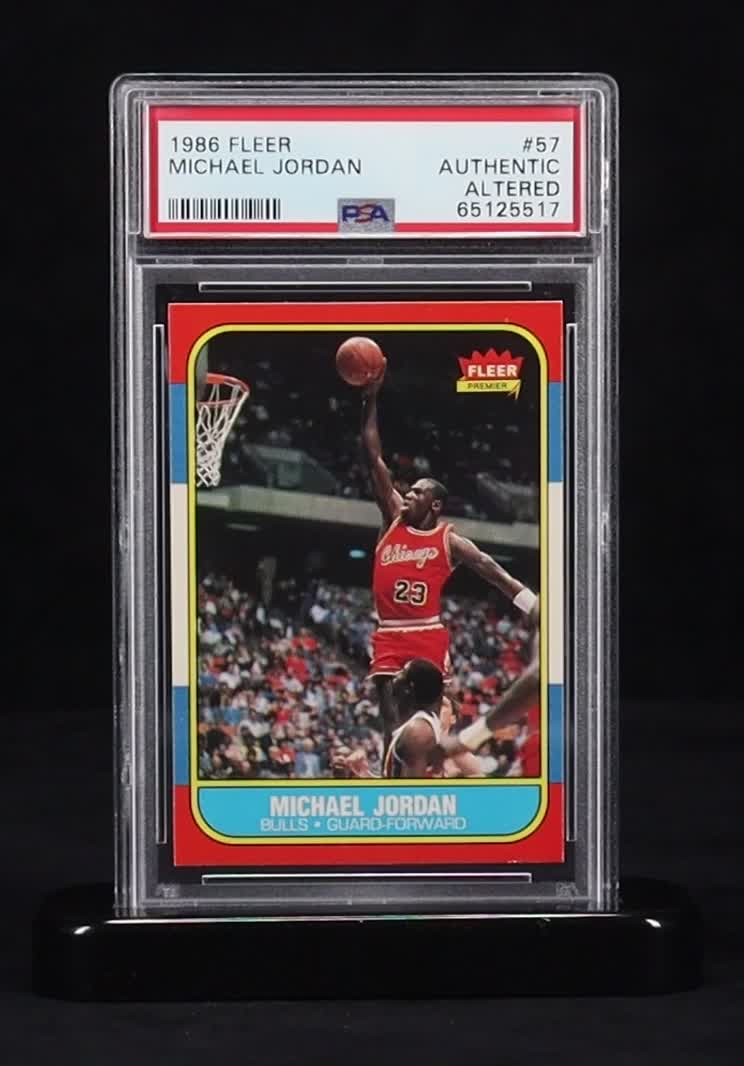 Michael Jordan 1986-87 Fleer #57 RC (PSA Altered) at PristineAuction.com