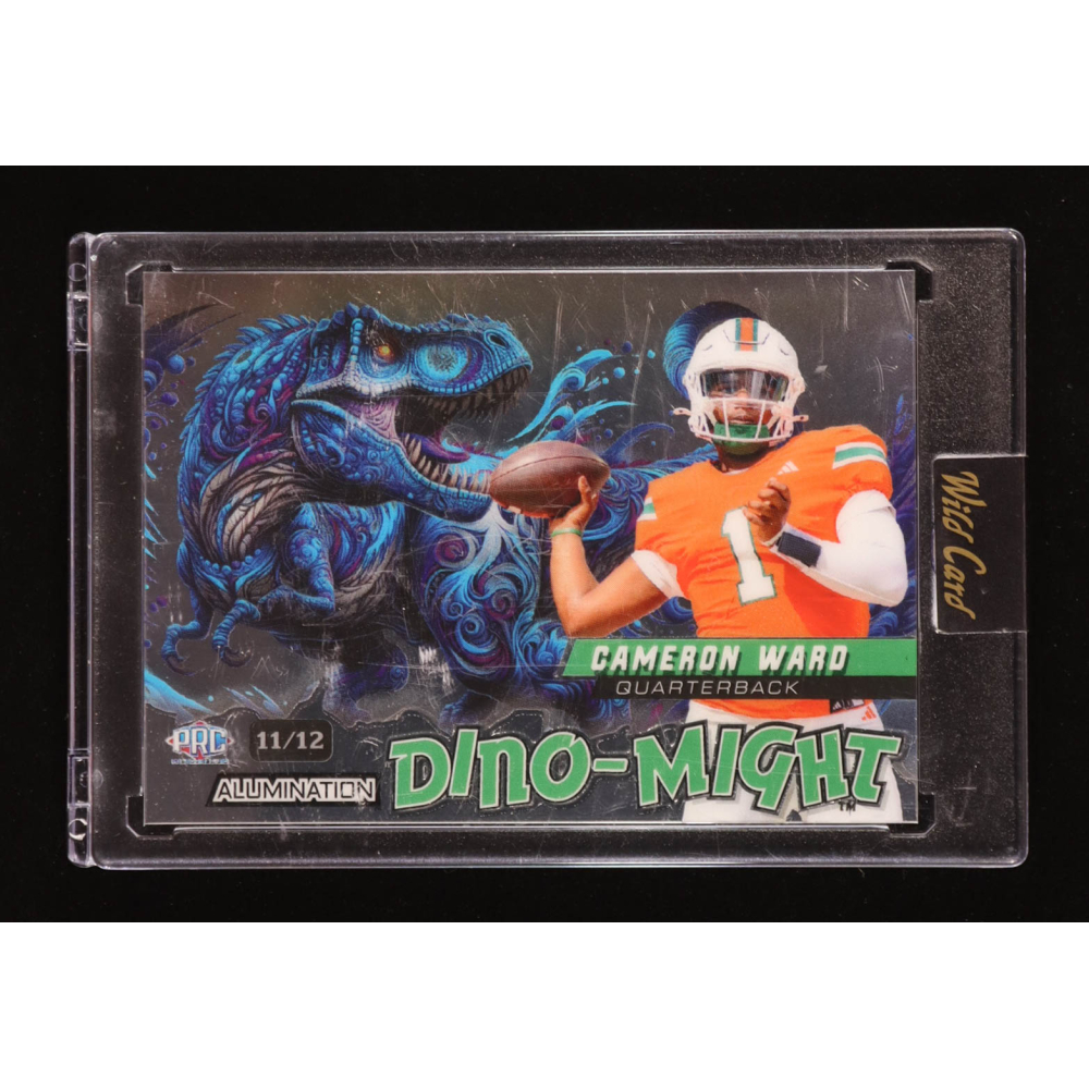 Cameron Ward 2024 Wild Card Alumination Dino-Might Tyrannosaurus Rex Silver #DMTRX1-CW #11/12 RC at PristineAuction.com