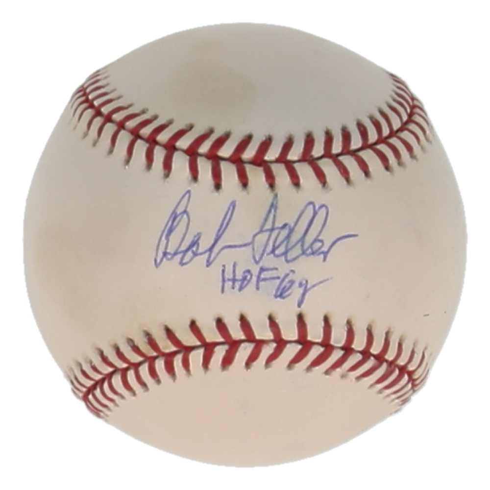 Bob Feller Signed OML Baseball Inscribed "HOF 62" (PSA) at PristineAuction.com