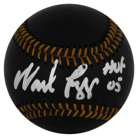 Wade Boggs Signed OML Black Leather Baseball Inscribed "HOF 05" (Schwartz) at PristineAuction.com