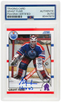 Grant Fuhr Signed 1990-91 Score #275 Inscribed "HOF '03" (PSA) at PristineAuction.com