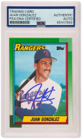 Juan Gonzalez Signed 1990 Topps #331 RC (PSA) at PristineAuction.com