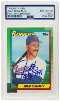 Juan Gonzalez Signed 1990 Topps #331 RC Inscribed "434 HR's" (PSA) at PristineAuction.com