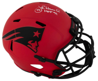 John Hannah Signed Patriots Full-Size Rave Alternate Speed Helmet Inscribed "HOF 91" (Schwartz) at PristineAuction.com