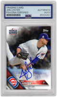 Jon Lester Signed 2016 Topps World Series Champions #WS17 (PSA) at PristineAuction.com