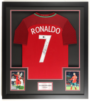 Cristiano Ronaldo Signed Portugal National Team Custom Framed Jersey (Beckett) at PristineAuction.com