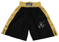 Hasim Rahman Signed Title Boxing Trunks Inscribed "Rock" (Schwartz) at PristineAuction.com