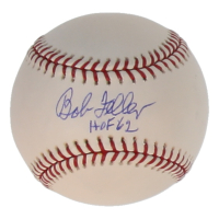 Bob Feller Signed OML Baseball Inscribed "HOF 62" (PSA) at PristineAuction.com