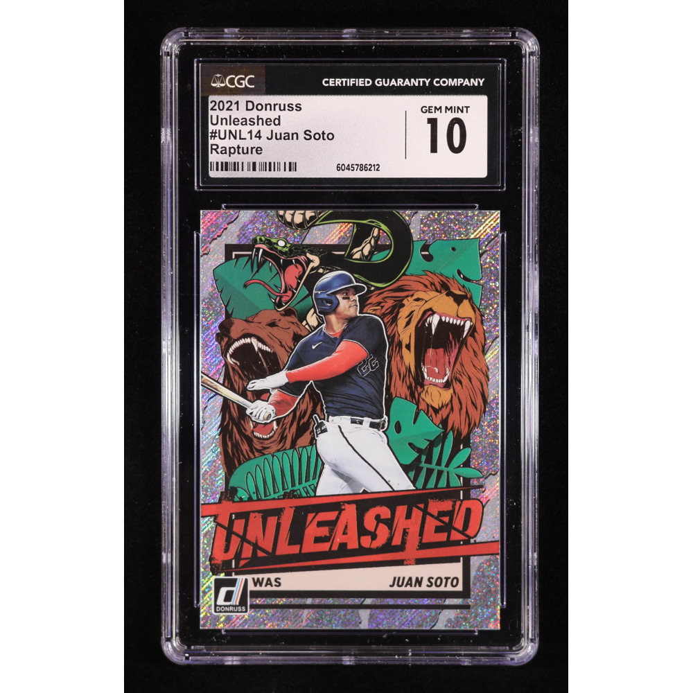 Juan Soto 2021 Donruss Unleashed Rapture #14 (CGC 10) at PristineAuction.com