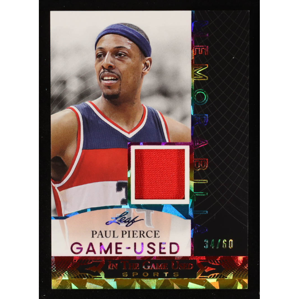 Paul Pierce 2024 Leaf In The Game Used Game-Used Memorabilia Rainbow #GUM-44 #34/60 at PristineAuction.com