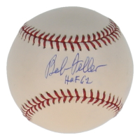 Bob Feller Signed OML Baseball Inscribed "HOF 62" (PSA) at PristineAuction.com