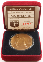 Cal Ripken Jr. LE The Highland Mint Bronze Medallion at PristineAuction.com