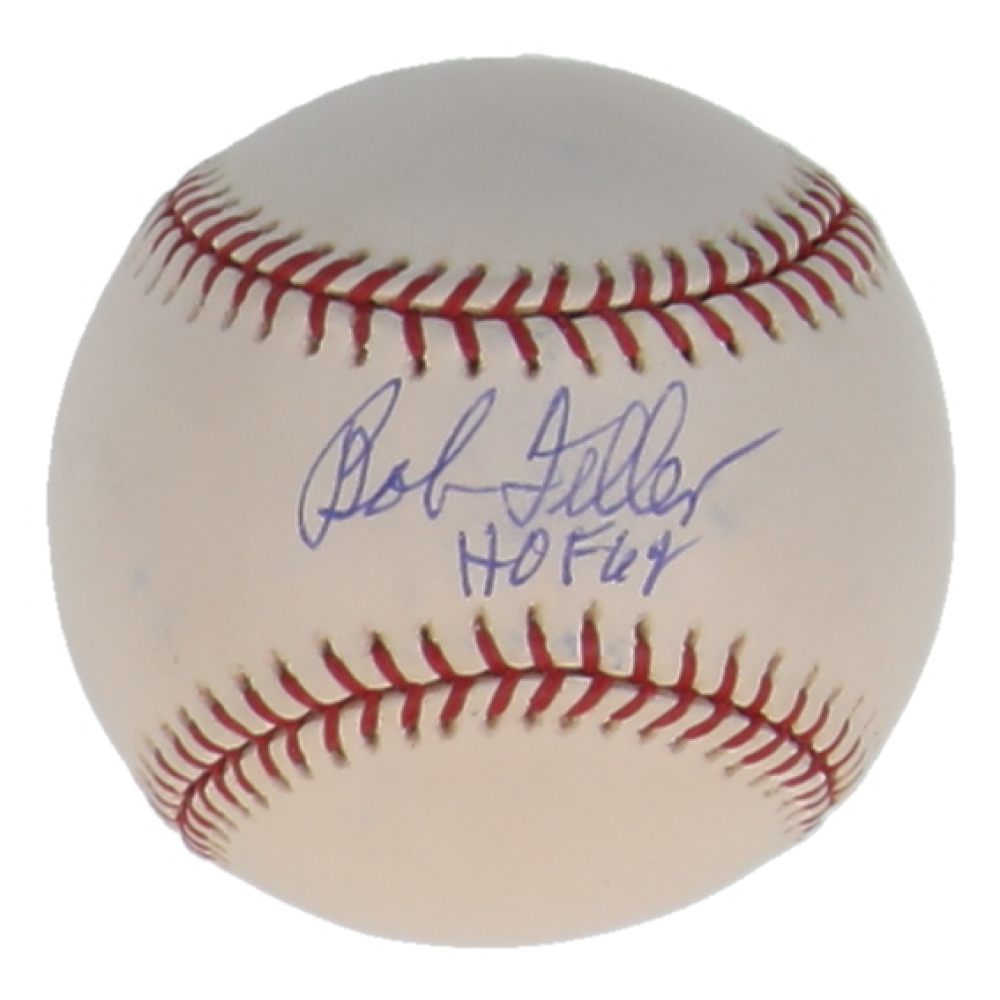 Bob Feller Signed OML Baseball Inscribed "HOF 62" (PSA) at PristineAuction.com
