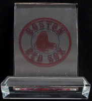 Boston Red Sox MVP Crystal Logo Display at PristineAuction.com