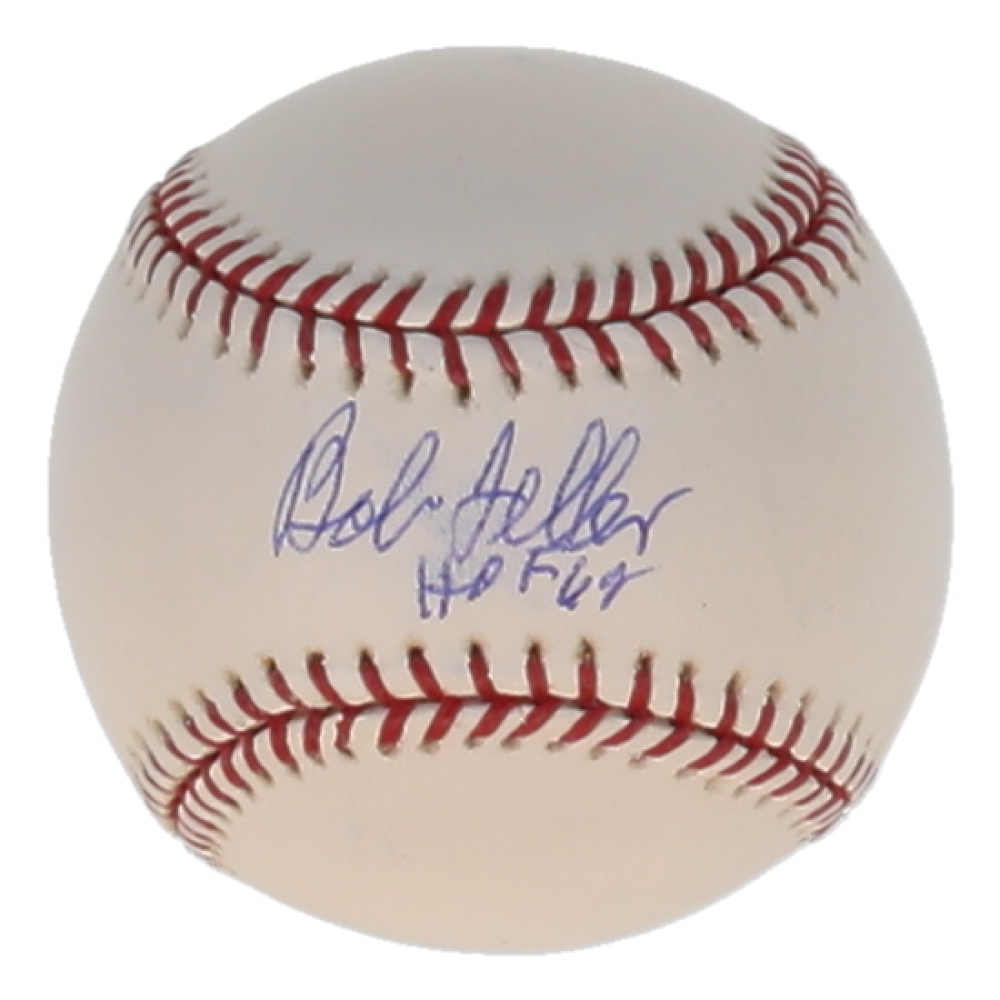 Bob Feller Signed OML Baseball Inscribed "HOF 62" (PSA) at PristineAuction.com