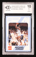 Michael Jordan 1989-90 North Carolina Collegiate Collection #18 (BCCG 10) at PristineAuction.com