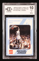 Michael Jordan 1989-90 North Carolina Collegiate Collection #18 (BCCG 10) at PristineAuction.com