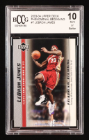 LeBron James 2003-04 Upper Deck Phenomenal Beginning LeBron James #7 RC (BCCG 10) at PristineAuction.com