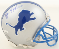 Barry Sanders Signed Lions Throwback Alternate Mini Helmet (TriStar) at PristineAuction.com