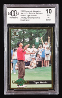 Tiger Woods 2001 Legends Magazine Hand Cut Editorial Release / Amateur Championship Celebration #NNO RC (BCCG 10) at PristineAuction.com